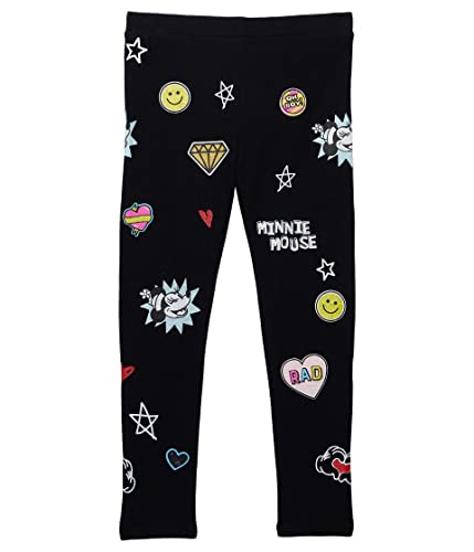 CHASER Girl's Minnie Mouse Minnie Smiles Glitter Leggings (Big Kids)