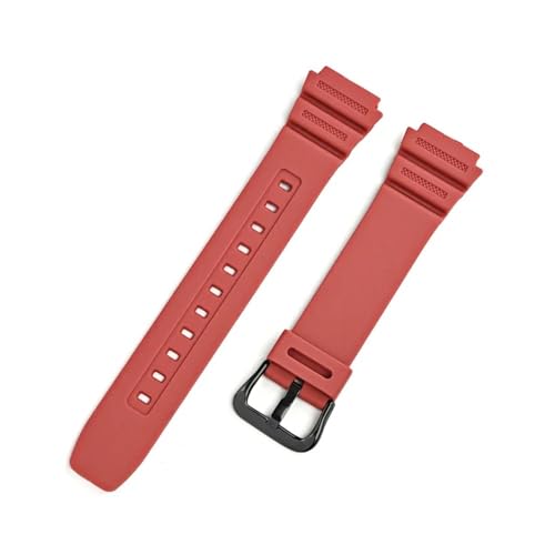 SRMVRNKNNK �J�V�I Fit For G-SHOCK AQ-S810W AE-1200 1300 W-216H W-735H �p�ʌ^�X�g���b�v ���o�[�������v�o���h(Red02)