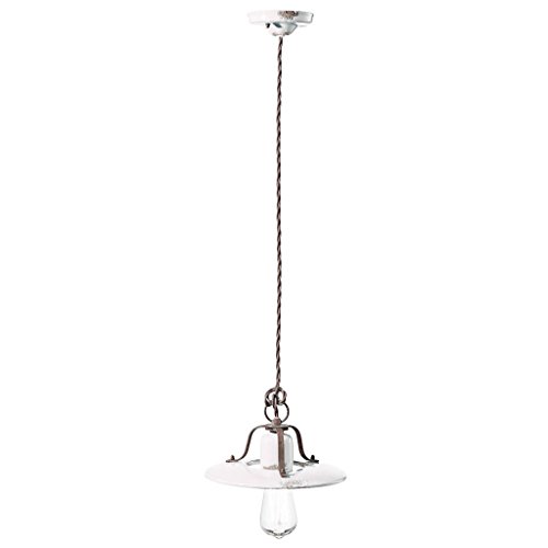 Suspension D.25 ferroluce Retro Country C1441 Vintage White