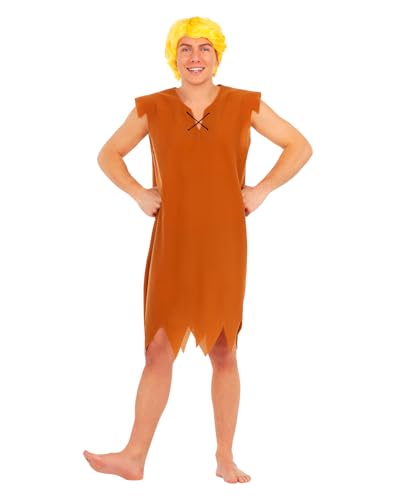Funidelia Disfraz Oficial de Pablo Mármol - Los Picapiedra para hombre, Traje de The Flintstones para adultos, Disfraces de Carnaval, Halloween y Despedidas – Talla XL