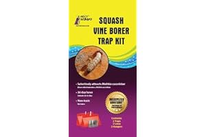 Pest Wizard Squash Vine Borer Trap Kit (2 Pack) for the Garden Bug Control Protection