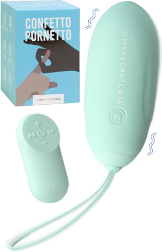 MySecretCase Ovetto Vibrante con Telecomando Vibratoreper Donna Piccolo 7 Vibrazioni e 4 Intensità Sexytoysys Donna Vibratore Wireless Comando a Distanza fino a 10m Impermeabile