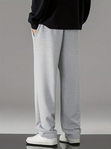 Image of dockstreet Men's /Unisex Open Bottom Drawstring Pure Cotton Stretchable Baggy Jogger Pants