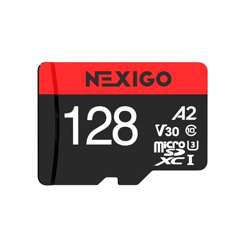 NexiGo 128GB Micro SDJ[h microSDXC tbV[J[h NX10 V30 A2 ő130MB/b tbVTFJ[h _bVJ XCb` X}[gtH h[Jp