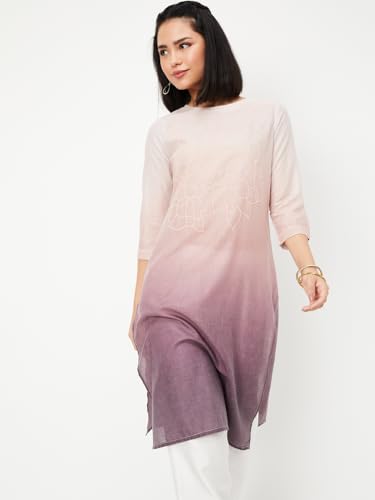 Image of Max Women's Cotton Regular Fit Casual Kurta