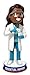 Scientist Lab Technicians Essential Heroes Bobblehead Female Dark Skin Tone