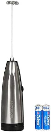 Milk Frother,INTEYE Electric Milk Frother Handheld,Frother wand,Adjustable Speed, Can hang the Coffee Frother Come With S Hook. Bigger and More Powerful Volume.