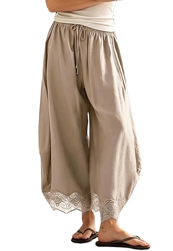 Pantalon d'été pour femme fluide parfait pour la plage et la ville