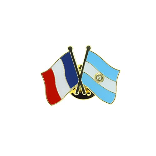 Clj Charles Le Jeune Pin's Drapeaux Jumelage France Argentine - Jumelage - qualité de finition - Epingle - Broche - Badge - Jumelage et Fraternité