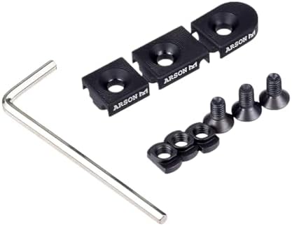 3 pcs/set For M600 PEQ Flashlights for M-lok Compatible Metal Mouse Switch Cable Clip Slot Wire Guide System Cable Management Hunting Accessories