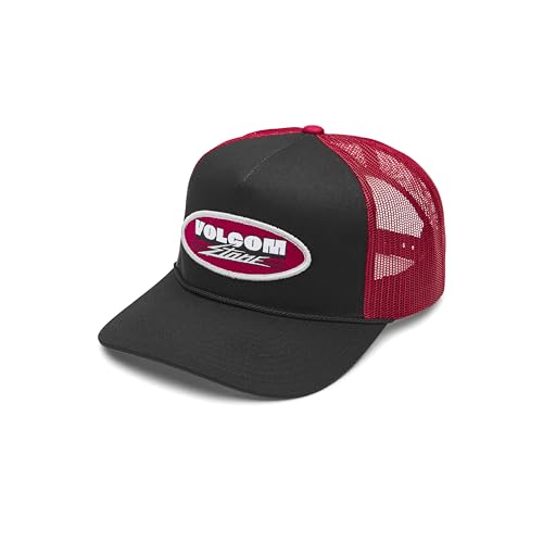 Image of Volcom Men's Snapback Hat - 6-Panel Twill Flat Brim Cap Adjustable Snap Closure