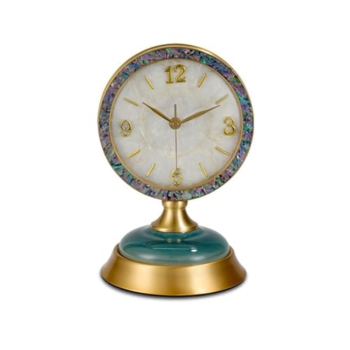 Reloj latón para el hogar con acabados elegantes y vidrio HD nitidez 2