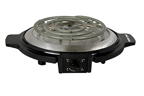 Better Chef Economy Electric Single Burner | Cool-Touch Handles | Stainless Element