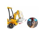 FEBER Super Digger, 12 V bateria koparka z ładowarką, realistyczne szczegóły, 3 dźwignie zmieniają kierunek łopaty, dzieci 3 lata+, obsługiwana waga 30 kg, słynna (FEB17000)
