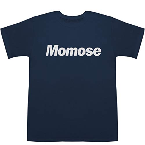 Momose 百瀬 桃瀬 モモセ T-shirts ネイビー L【音楽評論家】【和夫】 Momose 百瀬 桃瀬 モモセ T-shirts ネイビー L【音楽評論家】【和夫】
