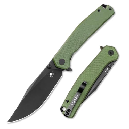 Image of Lancet Pocket Knife, Swedish 14C28N EDC Knife, G10 Folding Knives