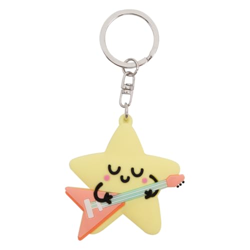 Mr. Wonderful - Porta-chaves - estrela roqueiro - porta-chaves feito de borracha, multicolorido