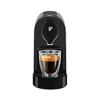 Tchibo Cafissimo „Pure plus“ Kaffeemaschine Kapselmaschine inkl. 30 Kapseln für Caffè Crema, Espresso und Kaffee | 0,8l | 1250 Watt | 11,9 x 33,7 x 24 cm | Schwarz – Ansicht 2