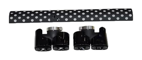 排気口 排気管 パーツ 用 ランドローバー 用 ディフェンダー 90 110 2020 2021 2022 2023 2024 リア排気テールパイプ ステンレススチール 4アウトレット マフラーチップカバー トリム