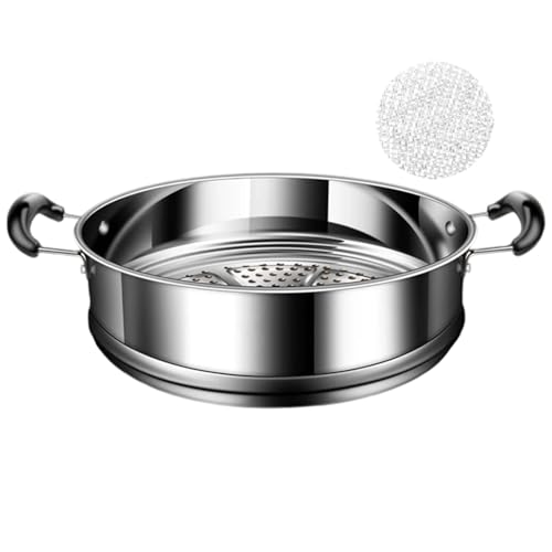 Vaporera de acero inoxidable – Rejilla de vapor – Cajón de vapor Utensilios de cocina para comidas diarias en el hogar, sopa, postres, rastre, mariscos, huevos, bollos, pasteles