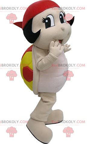 REDBROKOLY Mascota mariquita roja y amarilla. tortuga REDBROKOLY Mascot