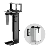Pholiten Under Desk CPU Mount, Universal Desk Leg CPU Mount, 3.94 to 11.61 Inch Wide Computer Case CPU Hanger Holder, Table Beam CPU Mount Bracket Computer Tower Wall and Under Counter Holder