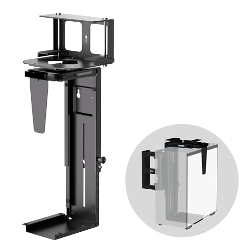 Pholiten Under Desk CPU Mount, 3.94" to 11.61" Wide