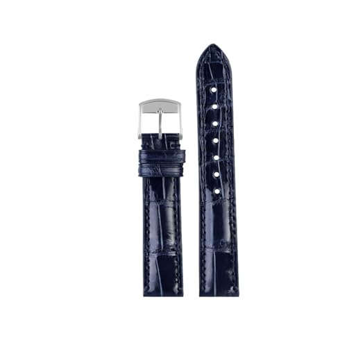 Bracelet montre crocodile Jaeger-LeCoultre Reverso Rendez-Vous 16mm bleu