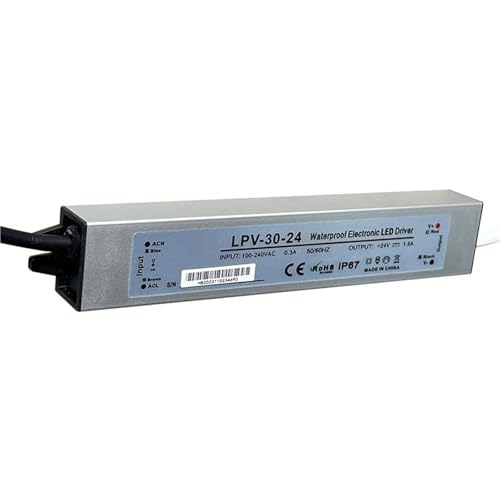 Alimentation étanche IP67 LPV 30W avec tension stable 24V pour ruban LED extérieur