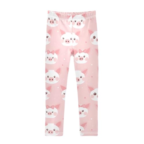 Pig Face Girls' Leggings Toddler Doodles Cute Kids Yoga Pants Dance Active Tights 4T