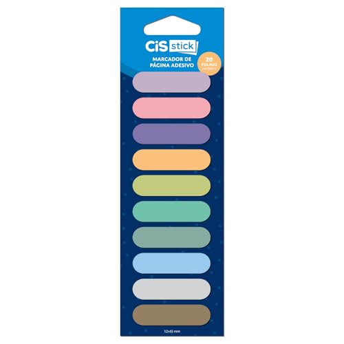 CIS Trend ST0200 Marcadores de Página 10 modelos 45x12mm - 20 folhas por bloco