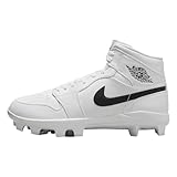 Jordan 1 Retro MCS Men's Baseball Cleats (White/Black) Size 9