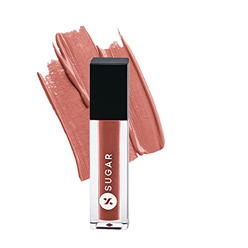 Image of SUGAR Cosmetics Smudge Me Not Liquid Lipsticks for Women | Transferproof & Waterproof | Lasts 12+ Hours | Matte Lipstick | 1.1ml - 37 Hot Apricot