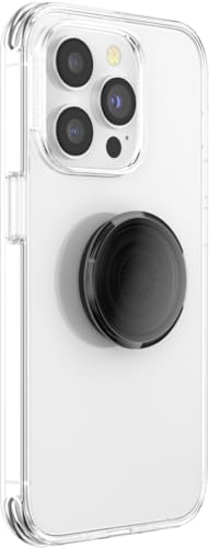 Image of PopSockets Adhesive Phone Grip, Holder, Phone Stand, Black - Translucent Black Smoke