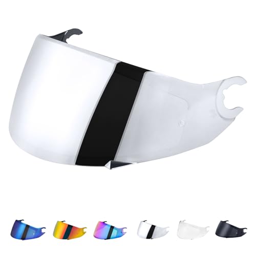 Visiere Casque pour Shark D Skwal D-Skwal 2 Spartan Carbon,Visière de Casque de Protection Contre Le Vent Moto,Lentille de Remplacement de Visière de Casque...