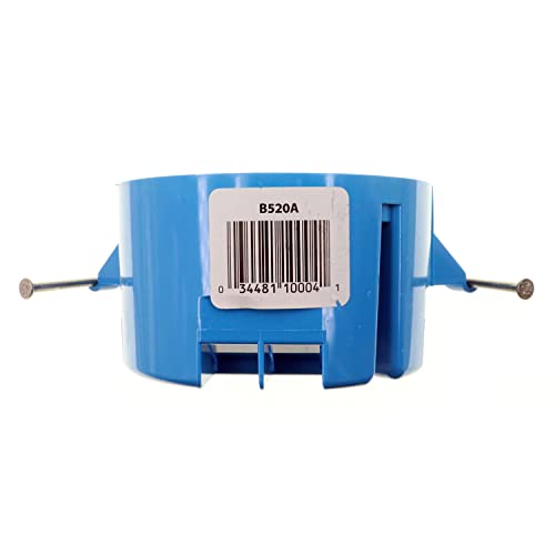 Carlon 4" Ceiling Box, Pvc, Round, New Work, With Nails, Blue-No. B520Ar-Upc #TOP3