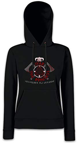 Urban Backwoods Ivar The Boneless Hoodie Sudadera con Capucha para Mujer Negro Talla M