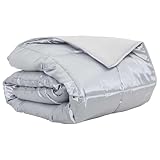 Gecheer Piumino Estivo, Trapuntato Satin Micropile Anti Allergico 240x200 cm, Leggero Traspirante Assorbente umidità, Copriletto per Notte Estate e Camera da Letto Moderna
