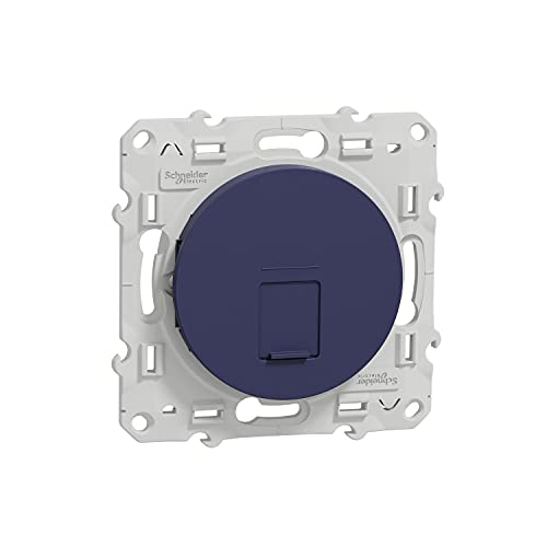 Schneider Electric - Odace, prise RJ45 Infraplus Cobalt, sans connecteur - S550400
