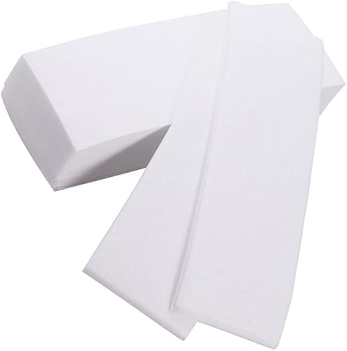 ROSENICE 100pcs cera tiras papel profesional facial cuerpo depilación depiladora no tejida depiladora