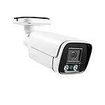 REVODATA HD 5MP PoE Cámara IP, Interior/Exterior I...: 【 Soporta POE y DC 】Soporta 48V 802.3af POE (Power over Ethernet) función, reduciendo los problemas de cableado. Y también tiene una interfaz de fuente de alimentación auxiliar, que puede ser alimentado por la fuente de alimentación ordinaria de 12V ...