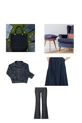 Premium Dark Navy Denim Fabric - 5 Yards of 100% Natural Cotton - Versatile for Apparel, Stylish Shirts, Bags, and Accessories - Made in the USA 3 Premium Dark Navy Denim Fabric - 5 Yards of 100% Natural Cotton - Versatile for Apparel, Stylish Shirts, Bags, and Accessories - Made in the USA - Image 2