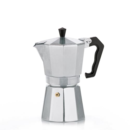 kela cafetera espresso para 3 tazas, cafetera espresso 150ml, cafetera aluminio, ITALIA, cafetera espresso para hornillos, todo tipo de cocinas excepto inducción, plata mate kela cafetera espresso para 3 tazas, cafetera espresso 150ml, cafetera aluminio, ITALIA, cafetera espresso para hornillos, todo tipo de cocinas excepto inducción, plata mate