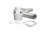 Dundas Jafine TDIDVKZW Indoor Dryer Vent Kit with 4' x 5' Duct
