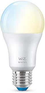 WiZ Tunable White [E27 Edison Screw] Smart Connected WiFi Light Bulb. 60W Warm to Cool White Light, App Control for Home Indoor Lighting, Livingroom, Bedroom, 1 Count (Pack of 1)