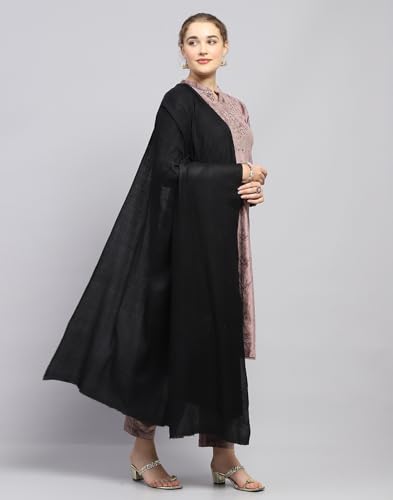 Image of Monte Carlo Womens Black Solid Shawl