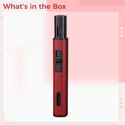 Encendedor Antorcha Recargable 16 cm Rojo Oscuro miniatura 4