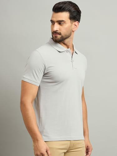 Image of Men's Half Sleeve Solid Cotton Polo T-Shirt | Premium Soft Fabric