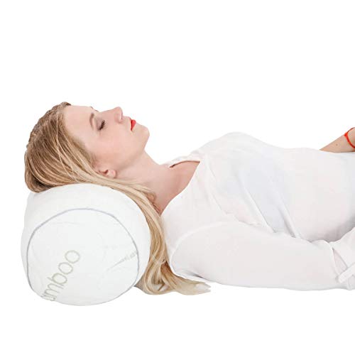 Kingnex Adjustable Bolster Roll Pillow For Sleeping On Back Or Side Under Knee To Relief Lower Back Pain Between Legs For Side Sleepers Cylinder Pillow With Removable Bamboo Cover 20X8 #TOP6