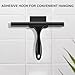 SetSail Squeegee for Shower Glass Door Stainless Steel Shower Squeegee for Glass Doors All-Purpose Window Squeegee for Tile Shower Walls, Sink, Mirror, Bathroom, Car Window Cleaning 10 Inches